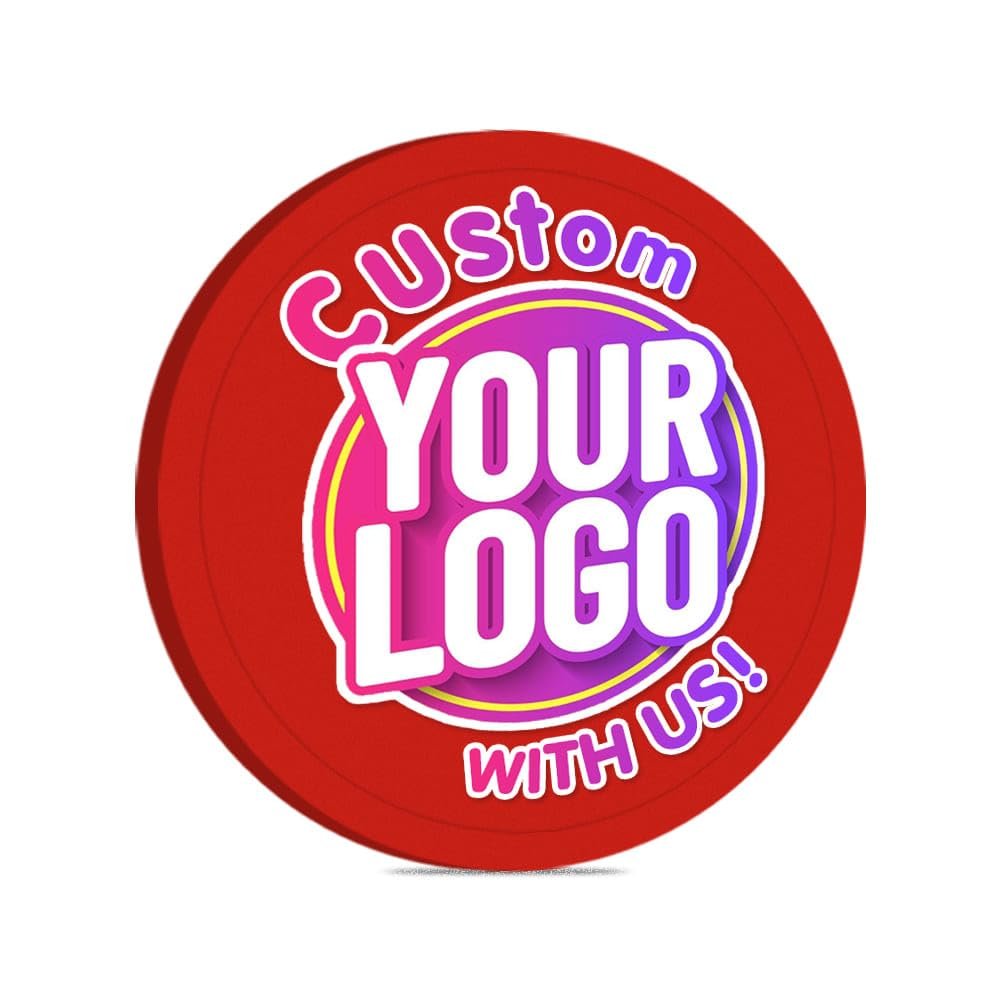 MARRILYTON 100PCS 40mm Custom Plastic Poker Chips, Print Your Design and Text on Chips, for Bar, Board Game, Game Night and Poker Tournament (Red)