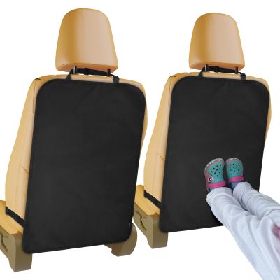 2 Pack Heavy Duty Kick Mats Back Seat Protectors for Kids,X-Large Durable Car Back Seat Cover,Waterproof Sag Proof Kick Mats Back Seat Protector for Vehicles Protect from Dirt,Mud&Scratches, X-Large