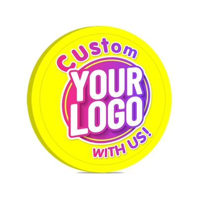 MARRILYTON 100PCS 40mm Custom Plastic Poker Chips, Print Your Design and Text on Chips, for Bar, Board Game, Game Night and Poker Tournament (Yellow)