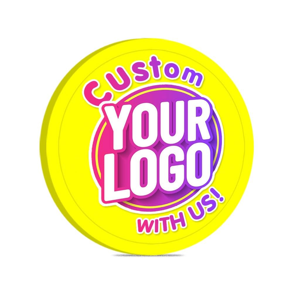 MARRILYTON 100PCS 40mm Custom Plastic Poker Chips, Print Your Design and Text on Chips, for Bar, Board Game, Game Night and Poker Tournament (Yellow)