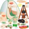 Kids Camping Set, SMILESSKIDDO 41 PCS Pretend Camping Set for Kids 3-5 with Pop Up Tent - Indoor and Outdoor Play Camping Toys for Toddlers view 1