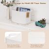 Goodpick Rope Basket, Storage Baskets for Organizing, Rectangle Baby Nursery basket with Handles, Small Woven Basket for Shelves, Living Room, 13 x 10 x 9 Inches, White view 3
