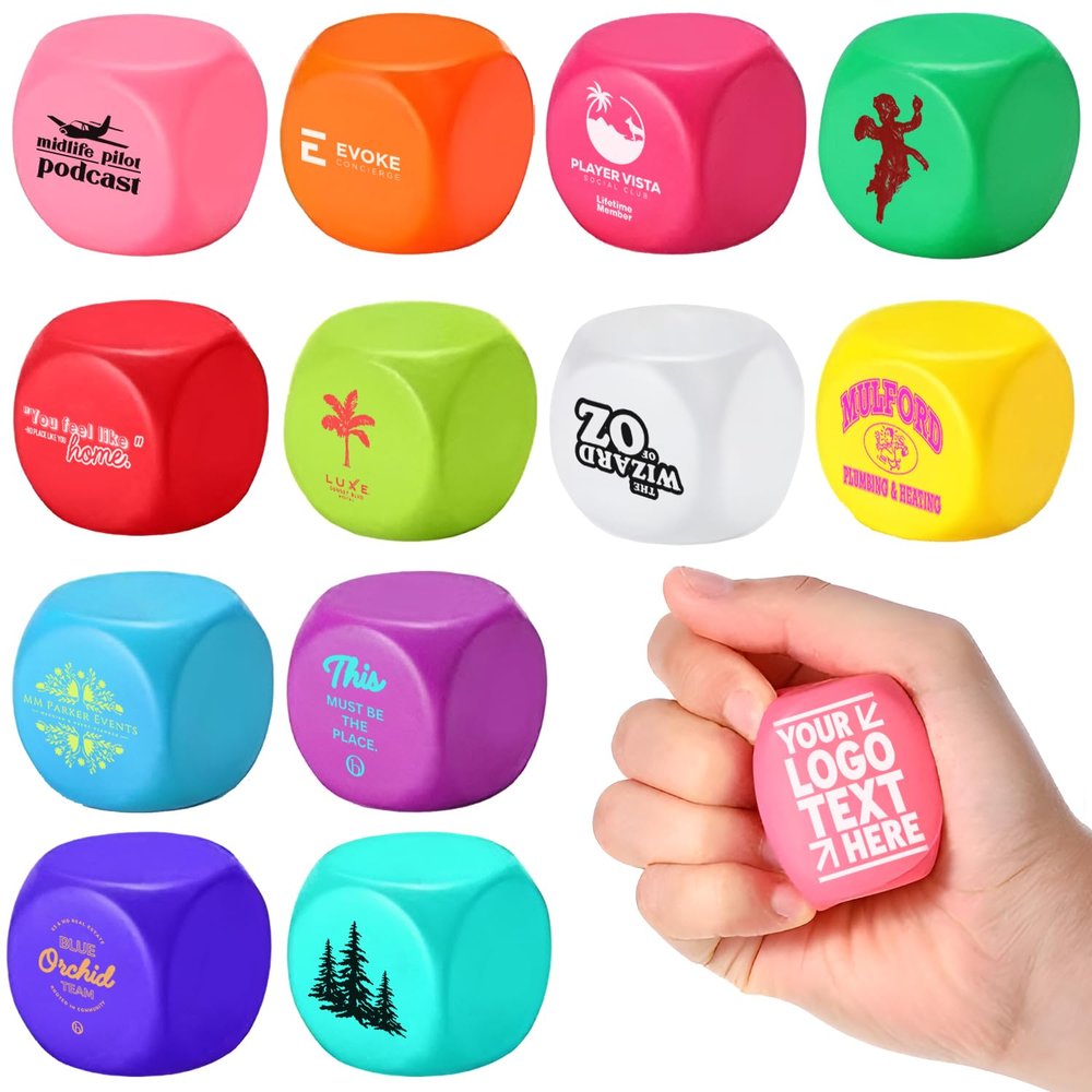 100PCS Custom Stress Relief Foam Balls Personalized Foam Ball Bulk Business Gift Customized Promotional Items with Logo/Text/Email/QR Code(100)