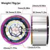 Chanjorlin 1.9 RC Crawler Beadlock Wheels Rims Aluminum Alloy 12mm Hex 1/10 Mud Slingers Hubs for 1:10 Rock Car Axial SCX10 Tamiya CC01 D90 RR10 RC4WD Gen8 Traxxas TRX4 1.9" Tires 4PCS (Rainbow) view 2