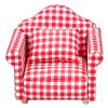 1:12 Scale DIY Dollhouse Sofa Miniature Living Room Couch with Pillow Doll Bedroom Accessories Decor Mini Doll House Furniture view 1