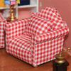1:12 Scale DIY Dollhouse Sofa Miniature Living Room Couch with Pillow Doll Bedroom Accessories Decor Mini Doll House Furniture view 3