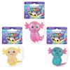 ORB Curiosities Mega Sparklee Squishy Axolotl Toy 3 Pack - Cute Axolotl Squishy Sparkling Sugar Ball Squishies to Squeeze - Fun Stress Ball Toys - Sensory and Fidget Axolotl Toys for Kids and Adults view 1