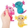 ORB Curiosities Mega Sparklee Squishy Axolotl Toy 3 Pack - Cute Axolotl Squishy Sparkling Sugar Ball Squishies to Squeeze - Fun Stress Ball Toys - Sensory and Fidget Axolotl Toys for Kids and Adults view 2