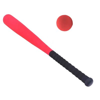 Aymzbd Kids Foam Baseball Bat and Ball T Ball Set Soft Baseball Bat Softball Bat for Game Indoor Outdoor Training Teaching Exercise, Red