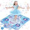 Dance Mat Toys Girl Gift: 8-Button Frozen Dance Pad Wireless Bluetooth Electronic Dance Game for Kids with 4 Game Modes LED Light Built-in Music Birthday Gifts for 3 4 5 6 7 8 9 10+ Years Old Girls view 1