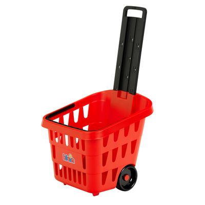 Theo Klein 7248 Shopping Trolley, Made Plastic, with Practical Carry Handle, Toy for Children from 3 Years