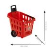 Theo Klein 7248 Shopping Trolley, Made Plastic, with Practical Carry Handle, Toy for Children from 3 Years view 4