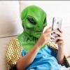 Xinxiaomeng Alien Mask Scary Halloween Realistic Alien Face Masks Novelty Monster Mask Halloween Costume Cosplay Props (Green) view 4