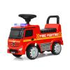 GLACER Ride on Fire Truck, Licensed Mercedes Benz Sliding Walking Car for Toddlers w/Horn, Music, Lights, Under Seat Storage, Foot-to-Floor Ride on Toy for Toddlers Boys & Girls view 1