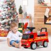 GLACER Ride on Fire Truck, Licensed Mercedes Benz Sliding Walking Car for Toddlers w/Horn, Music, Lights, Under Seat Storage, Foot-to-Floor Ride on Toy for Toddlers Boys & Girls view 2