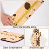 Beinou Growth Chart for Wall Wood Height Chart for Kids Height Measurement for Wall Boy Girls Height Wall Chart Growth Measuring Ruler Room Wall Decor view 3