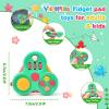Yrissmiss Fidget Toys for Adults,3PCS Fidget Pad Easter Basket Stuffers for Boys Girls,Sensory Toys Stress Relief Cube Clicker Controller,ADHD Autism Fidget Spinner for Office Desk Travel Games view 2