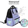 Foerrkelg Custom Baby Diaper Bags Backpack for Mom Mother,Personalized Name Cute Elephant Maternity Nappy Bag with Stroller Strap,Waterproof for Travel,11*7*15.7,Purple view 2