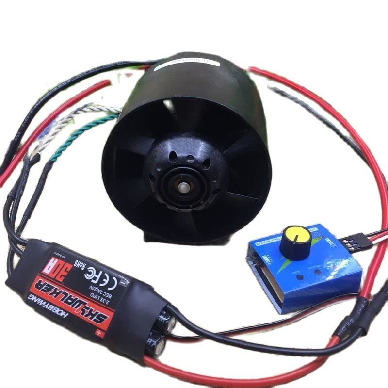 12V 7A All-Plastic Ducted Fan Inner Rotor Brushless DC Motor High-Speed Turbo Fan - (Speed(RPM): Plastic Ducted Motor)
