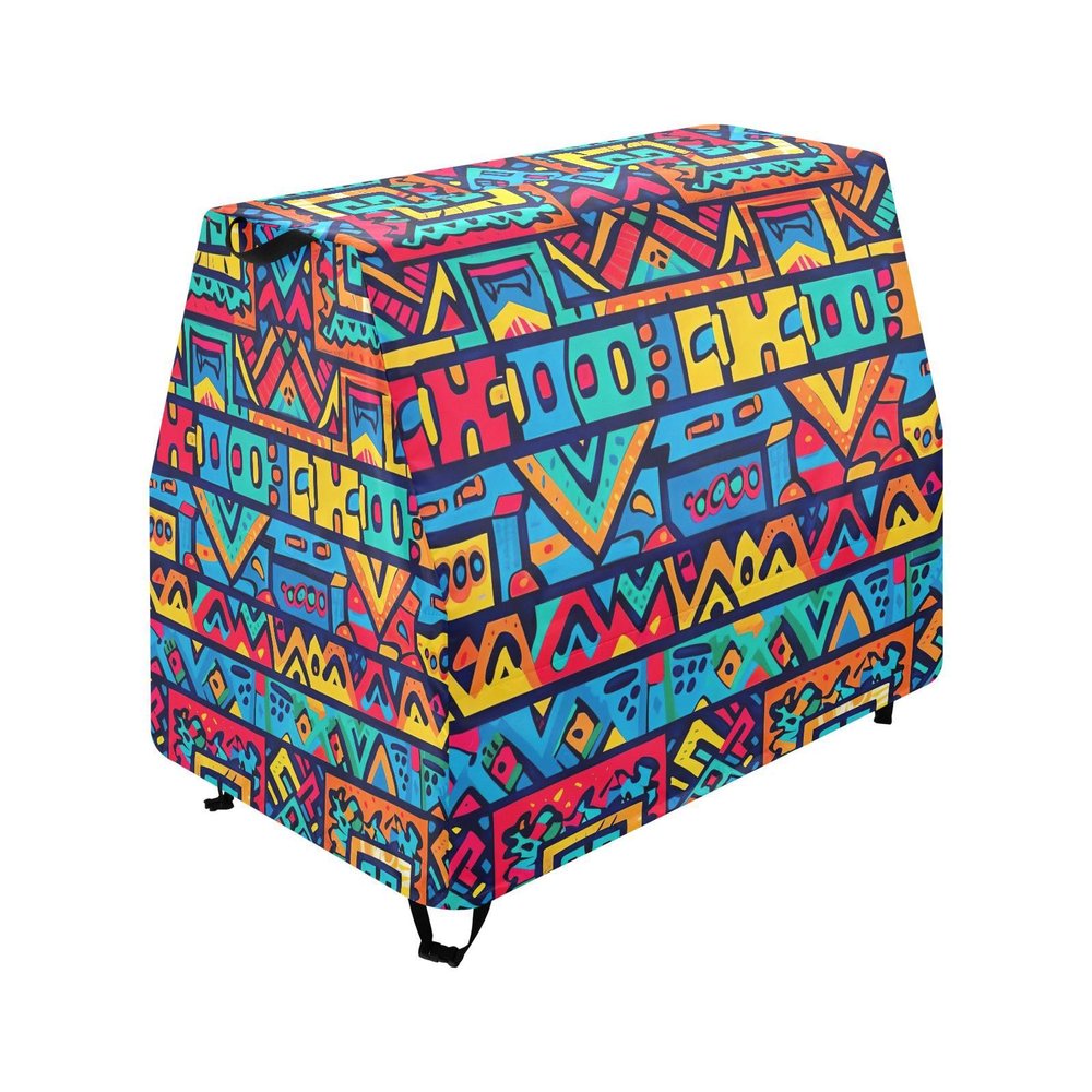 Wajiw Ethnic Pattern Water Table Cover for Step2 Rain Showers Splash Pond Water Table Waterproof Anti-UV Dust Proof Outdoor Toys Cover-Cover only