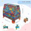 Wajiw Ethnic Pattern Water Table Cover for Step2 Rain Showers Splash Pond Water Table Waterproof Anti-UV Dust Proof Outdoor Toys Cover-Cover only view 3