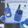 Holiky Walkie Talkies for Kids with Dinosaurs Silicone Sleeve, Toys for 3-7 Year Old Boys Girls, Kids Walkie Talkies 1000FT Range 2 Channels 2 Way RadioToy Gifts for 5-8 Year Old Boys Girls view 2