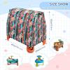 Wajiw Floral Stripes Water Table Cover for Step2 Rain Showers Splash Pond Water Table Waterproof Anti-UV Dust Proof Outdoor Toys Cover-Cover only view 3