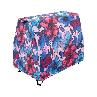 Wajiw Floral Water Table Cover for Step2 Rain Showers Splash Pond Water Table Waterproof Anti-UV Dust Proof Outdoor Toys Cover-Cover only