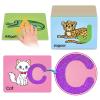 Broytain Sandpaper Letters Cards for Toddlers 3+,Word Games,Speech Therapy Toys for 3 4 5,Sensory Products, Educational Flash Cards,Learn Animals and Others view 1