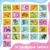 Broytain Sandpaper Letters Cards for Toddlers 3+,Word Games,Speech Therapy Toys for 3 4 5,Sensory Products, Educational Flash Cards,Learn Animals and Others view 2