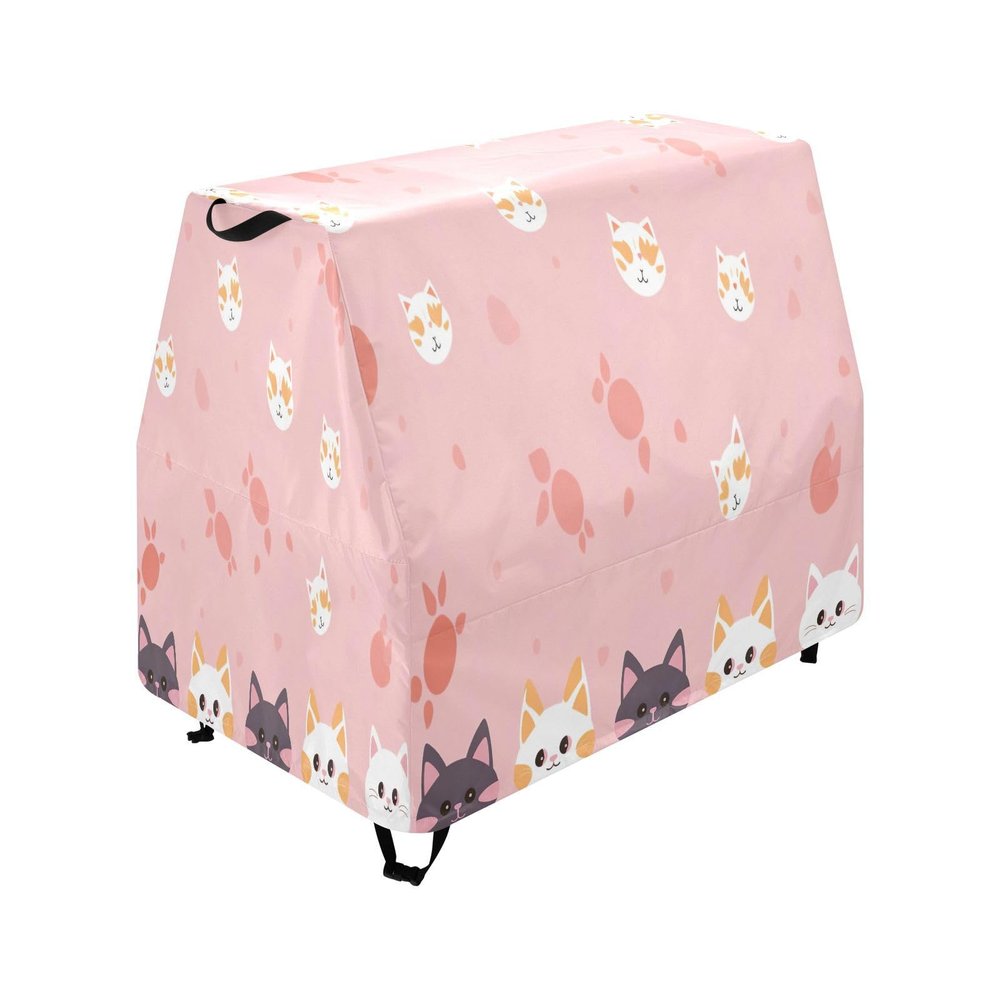 Wajiw Cats Water Table Cover for Step2 Rain Showers Splash Pond Water Table Waterproof Anti-UV Dust Proof Outdoor Toys Cover-Cover only