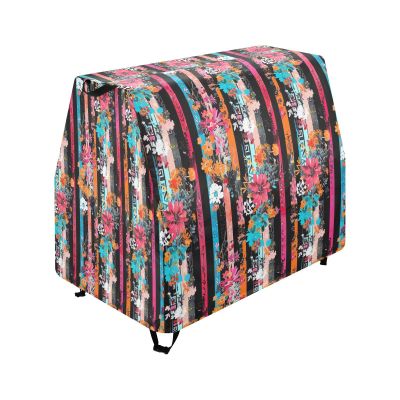 Wajiw Floral Stripes Water Table Cover for Step2 Rain Showers Splash Pond Water Table Waterproof Anti-UV Dust Proof Outdoor Toys Cover-Cover only