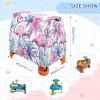 Wajiw Flamingo Water Table Cover for Step2 Rain Showers Splash Pond Water Table Waterproof Anti-UV Dust Proof Outdoor Toys Cover-Cover only view 3