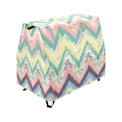 Wajiw Chevron Pattern Water Table Cover for Step2 Rain Showers Splash Pond Water Table Waterproof Anti-UV Dust Proof Outdoor Toys Cover-Cover only