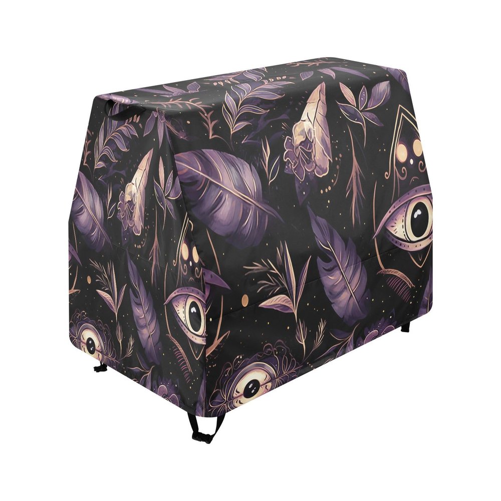 Wajiw Eyes Floral Water Table Cover for Step2 Rain Showers Splash Pond Water Table Waterproof Anti-UV Dust Proof Outdoor Toys Cover-Cover only