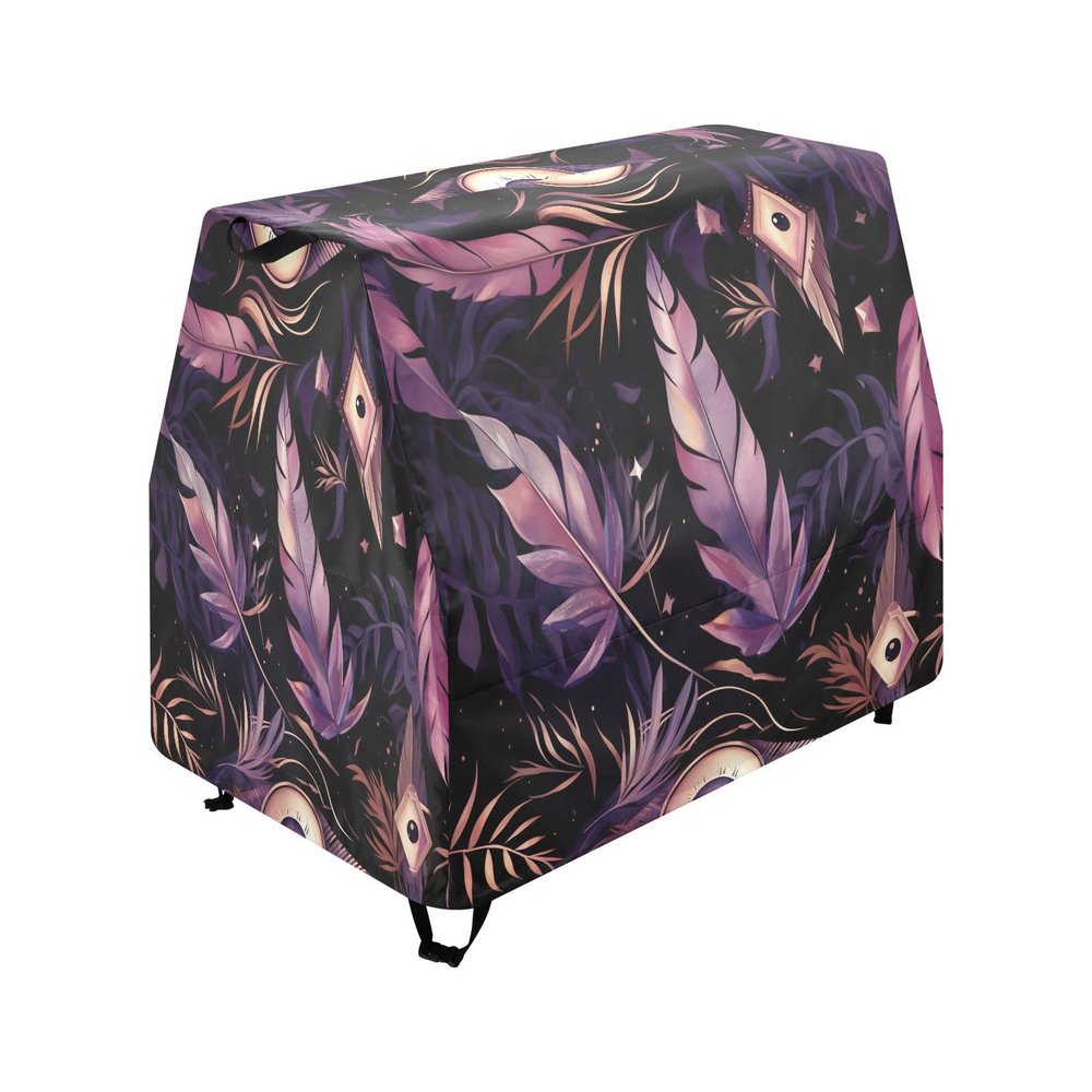 Wajiw Eyes Floral Water Table Cover for Step2 Rain Showers Splash Pond Water Table Waterproof Anti-UV Dust Proof Outdoor Toys Cover-Cover only