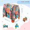 Wajiw Floral Stripes Water Table Cover for Step2 Rain Showers Splash Pond Water Table Waterproof Anti-UV Dust Proof Outdoor Toys Cover-Cover only view 3