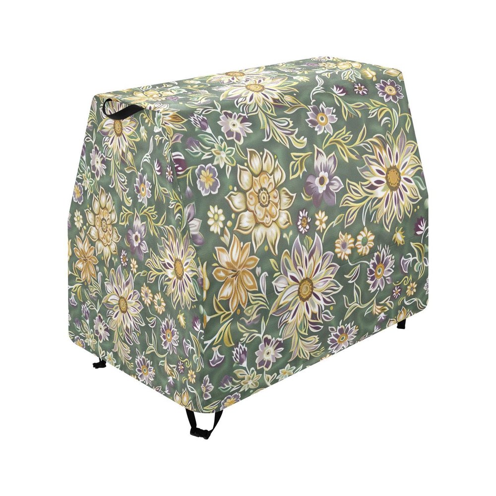 Wajiw Floral Water Table Cover for Step2 Rain Showers Splash Pond Water Table Waterproof Anti-UV Dust Proof Outdoor Toys Cover-Cover only