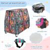 Wajiw Floral Stripes Water Table Cover for Step2 Rain Showers Splash Pond Water Table Waterproof Anti-UV Dust Proof Outdoor Toys Cover-Cover only view 4