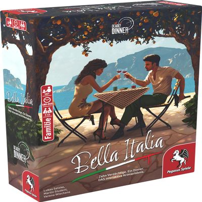 Pegasus Spiele Deadly Dinner - Bella Italia: Murder Mystery Game for Adults, 18+