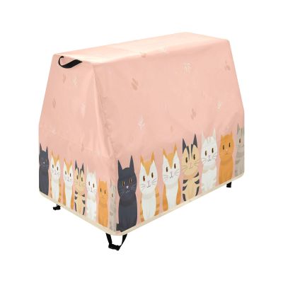 Wajiw Cats Water Table Cover for Step2 Rain Showers Splash Pond Water Table Waterproof Anti-UV Dust Proof Outdoor Toys Cover-Cover only