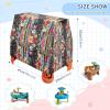 Wajiw Floral Stripes Water Table Cover for Step2 Rain Showers Splash Pond Water Table Waterproof Anti-UV Dust Proof Outdoor Toys Cover-Cover only view 3