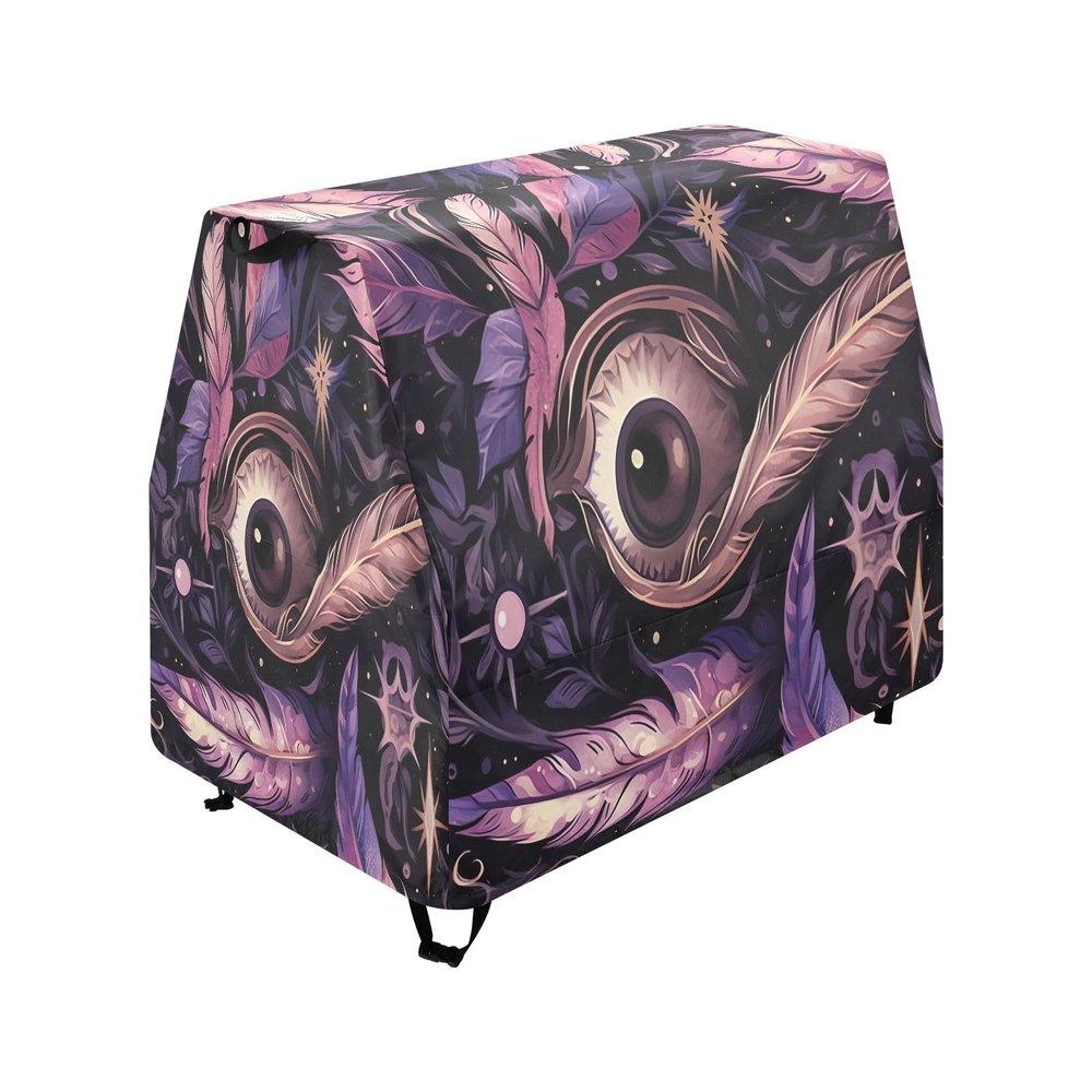 Wajiw Eyes Floral Water Table Cover for Step2 Rain Showers Splash Pond Water Table Waterproof Anti-UV Dust Proof Outdoor Toys Cover-Cover only
