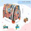 Wajiw Floral Stripes Water Table Cover for Step2 Rain Showers Splash Pond Water Table Waterproof Anti-UV Dust Proof Outdoor Toys Cover-Cover only view 3