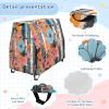 Wajiw Floral Stripes Water Table Cover for Step2 Rain Showers Splash Pond Water Table Waterproof Anti-UV Dust Proof Outdoor Toys Cover-Cover only view 4