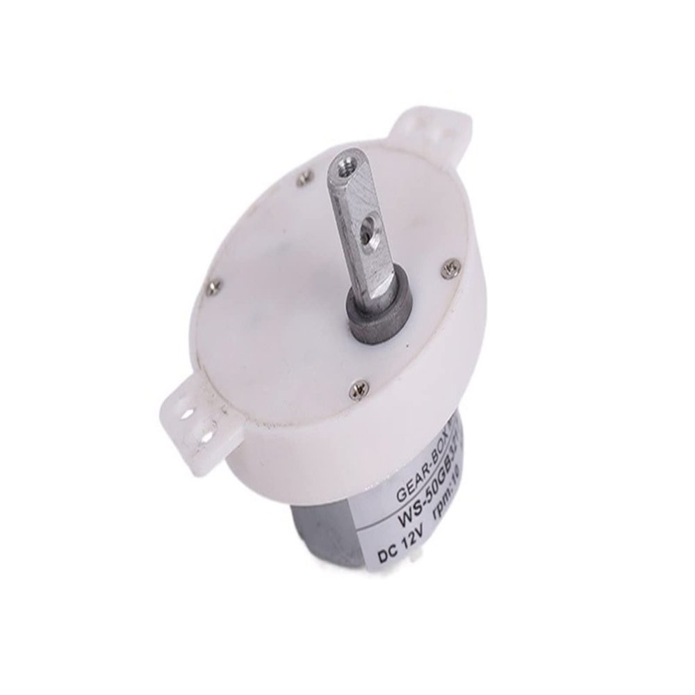 KOKYLEZN Small Electronic Starter 50GB Gear Reducer Electronic Starter, Autonatic Dustbin Valve Sweeping Robot Reduction Gearbox Gears Mute Electronic Starter high Torque(12v 2.5rpm)