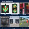 JGUOLIANG Traffic Light Lamp, Traffic Lights, LED Red and Green Indicator Light, Waterproof Ip68 Red Fork Green Arrow Signal Light, 12v/24v Led Traffic Light Stop(Model 300 12V,Common Positive) view 3
