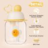 27oz Toddler Water Bottle, Tritan Sports Water Bottle with Straw, Plastic Water Bottle with Soft Strap, Kids Water Bottle for School, Includes Fruit Infuser Strainer, Leak-Proof, BPA Free, Yellow view 2