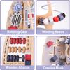 Baby Balance Bike Toys for 1 Year Old Girls Gifts & Space Wooden Activity Cube Toys for Baby view 4