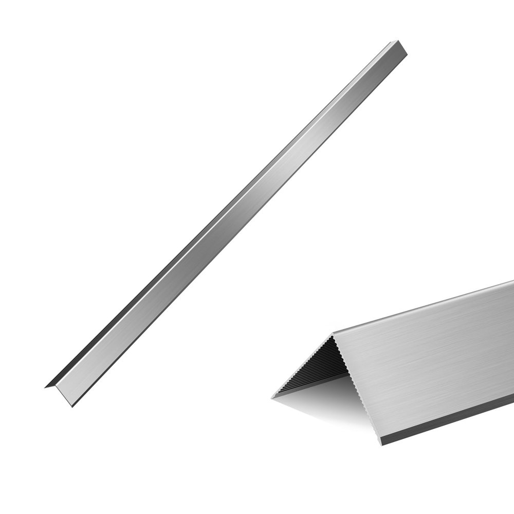 Aluminium Alloy Metal Corner Protector, Pack of 2 Corner Guards, 19 Ga/0.9 mm Thickness Corner Guard with 90-Degree Angle for Wall Protection and Decoration (2x2x48 Inch)